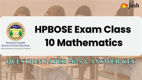 Himachal Pradesh Class 10th Mathematics Question Paper And Answer Key ...