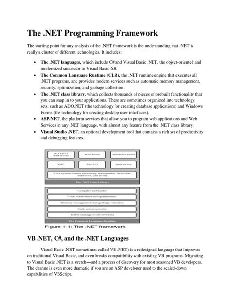 Image result for Visual Basic Net Framework