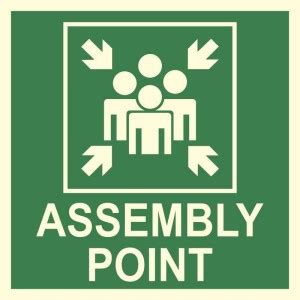 santosh arts ASSEMBLY POINT Emergency Sign Price in India - Buy santosh ...