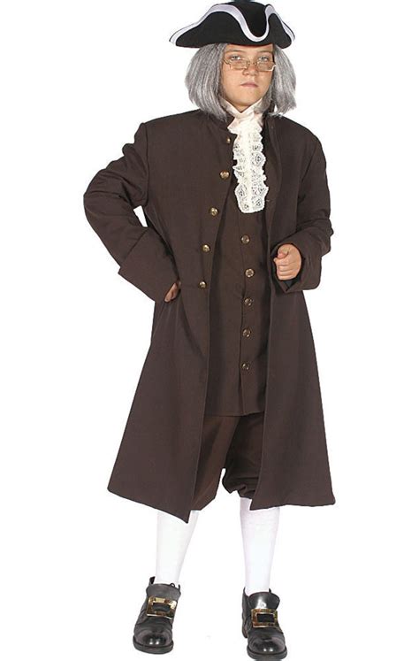 Benjamin Franklin Historical Costume for Kids, Colonial Era Costume ...