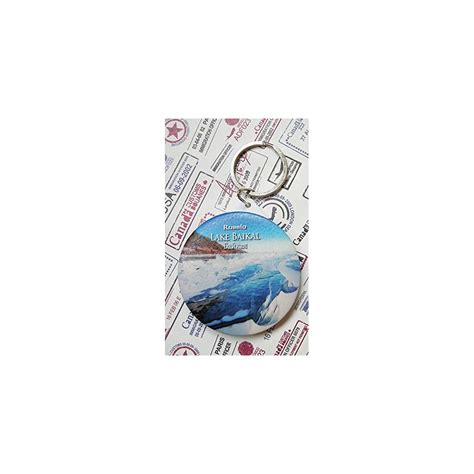 Buy Russian souvenirs gift mirror key chain Lake Baikal in winter 6 ...
