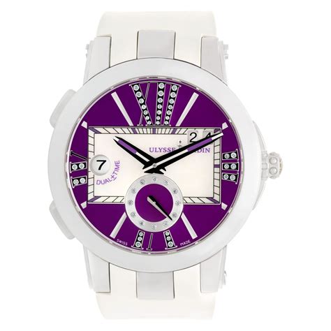 Preowned Ulysse Nardin Executive 243-10-3/30-07 Steel, Purple