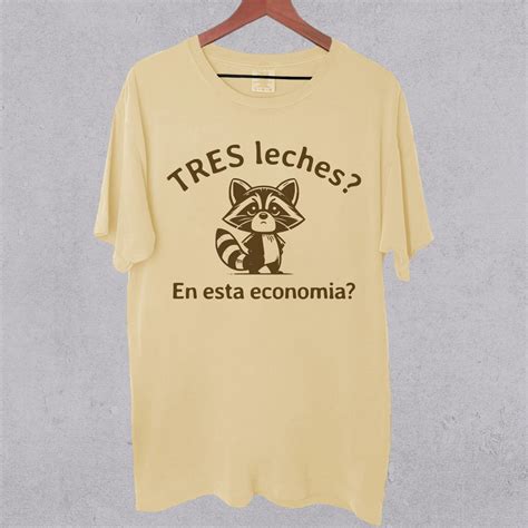 Tres Leches Raccoon Graphic Tee: Funny Genz Comfort Colors Shirt - Etsy