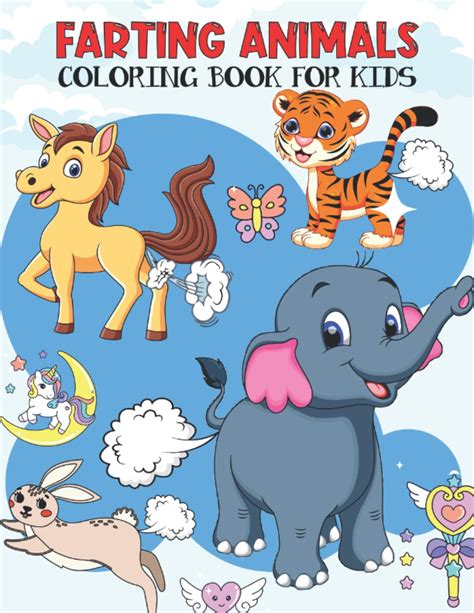 Buy Farting Animals Coloring Book For Kids: Adorable And Unusual ...