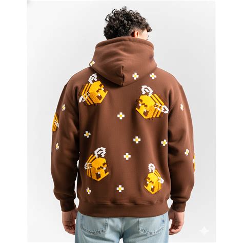 Minecraft Bee Hooded Pullover Jumper | Premium Cozy Hoodie