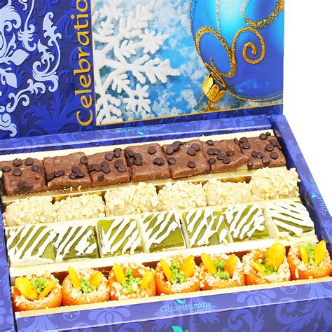 Ghasitaram Gifts Assorted Box of Kaju Chocolate Barfi,Mango Bite,Kaju ...