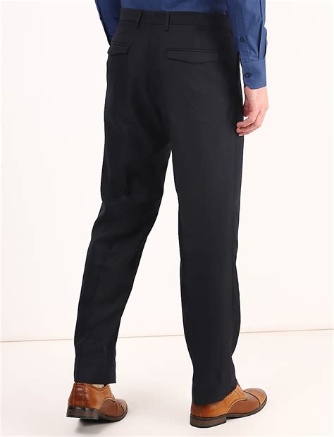 Buy Regular Fit Flexi Waist Trousers at Marks & Spencer