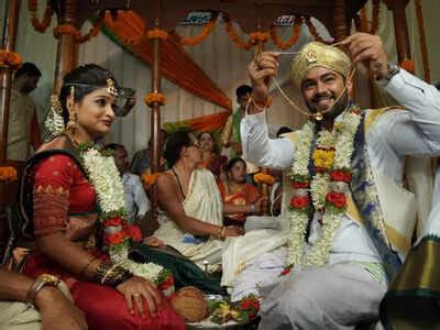 Kannada TV actors Lavanya and Shashi Hegde get married - Times of India