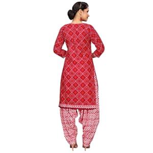 Buy Rajnandini Maroon Cotton Printed Readymade Patiala Salwar Suit ...