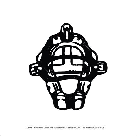 Baseball Back Catcher Mask Drawing 的图像结果