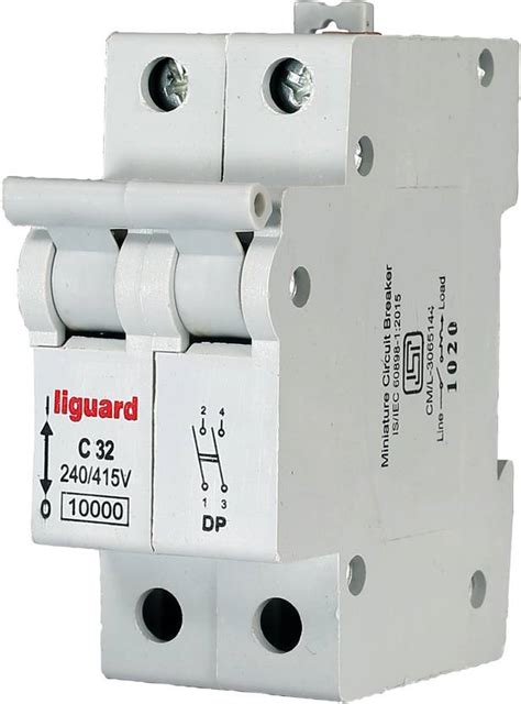 liguard DP-C-32A ISI DP MCB 32 AMP MCB Price in India - Buy liguard DP ...