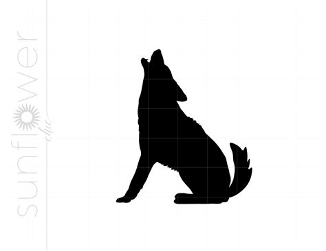 Howling Coyote Drawing