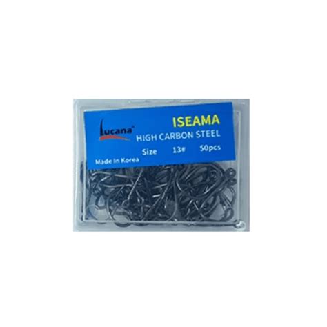 Lucana Iseama Ringed Eye Carbon Steel Single Hooks