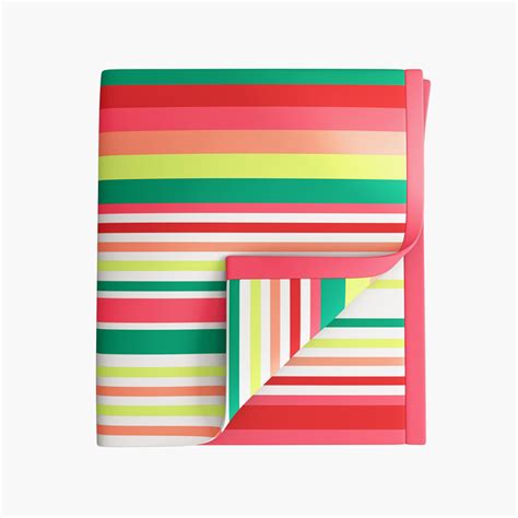 Buy PORTICO Atlantic Striped Cotton Double Blanket - 220x240cm from ...