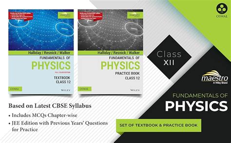 Fundamentals of Physics: CBSE Class 12 (CBSE : Halliday, Resnick ...