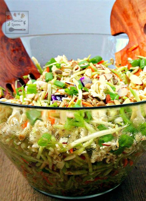 Oriental (Asian) Ramen Coleslaw - Manila Spoon