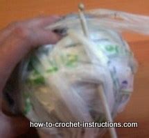 Plastic bag crochet