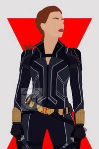 Superhero Black Widow Poster, Unframed, With Double Sided Tape Paper ...