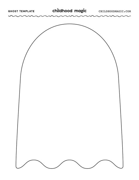 Free Printable Ghost Cut Out Template | Printable Ghost