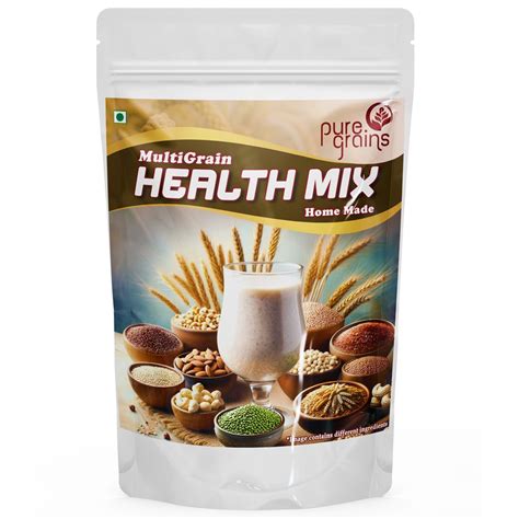 Puregrains Multigrain Health mix powder 400 Grams - Home made,15% nuts ...