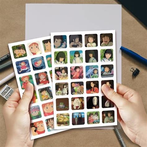 Studio Ghibli Anime Stickers - Miyazaki Character Decals for Laptop ...
