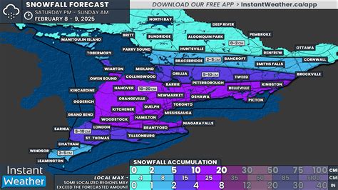 Snowy System Brings Double Digit Snowfall Accumulation to Greater Toronto Area & Southwestern ...