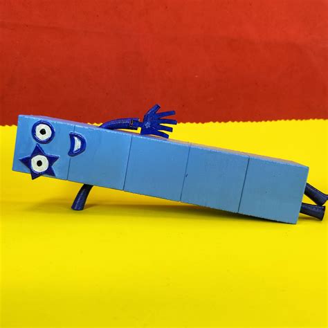 3D printing Flexi number block 5 • made with Ender 3 v 2・Cults