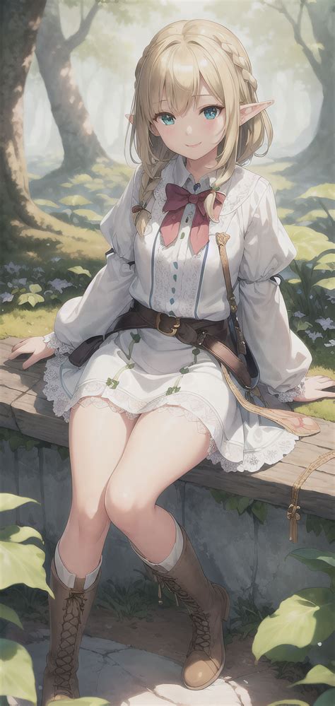 Anime girl. Elf by piplexa on DeviantArt