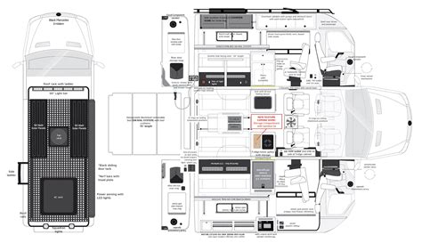 Camper Van Floor Plans - El Kapitan Van Conversions