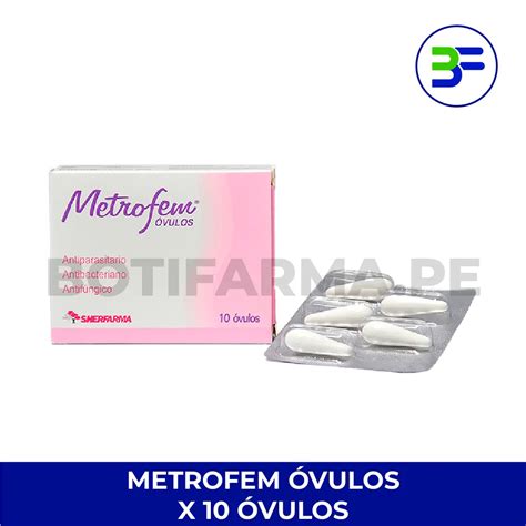 Metrofem Óvulos | Metronidazol + Nistatina Vaginal