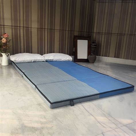 Relax Floor Mattress - Shaded Blue Semi Double Sleeping Mat - RELAX MATS