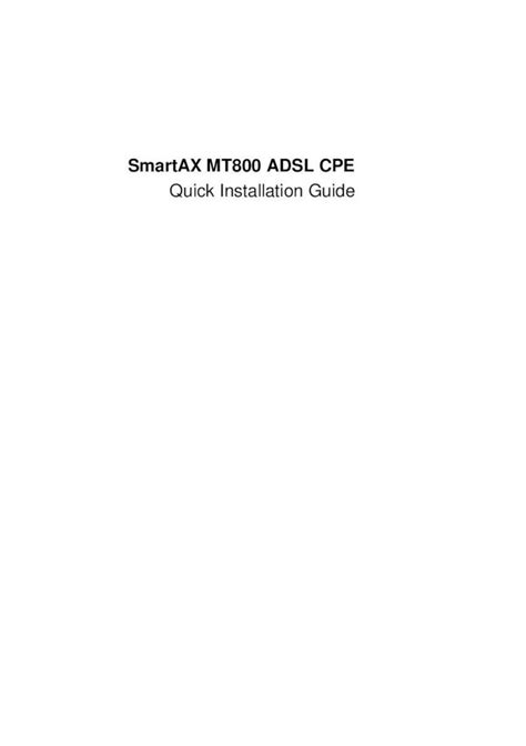 (PDF) smartax mt800 adsl cpe quick installation guide - DOKUMEN.TIPS