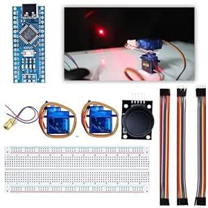 OceanLabz Nano DIY Laser Pointer Control Kit with Servo, Joystick ...