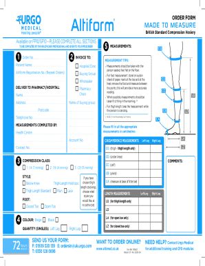 2020-2025 UK Altiform Made to Measure Order Form Fill Online, Printable ...