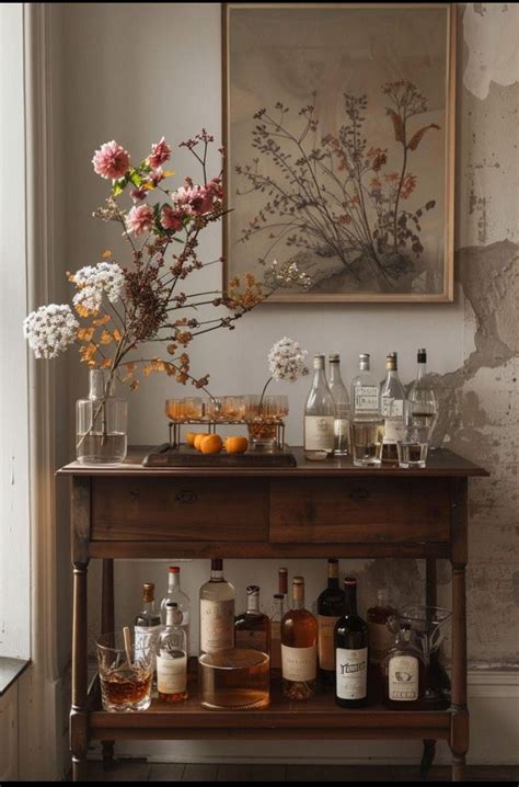Pin by Laura on Decorating Ideas in 2025 | Home bar decor, Bar cart ...