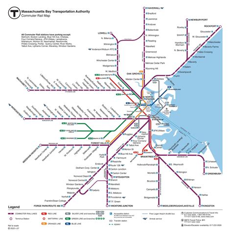 MBTA Subway Map 的图像结果