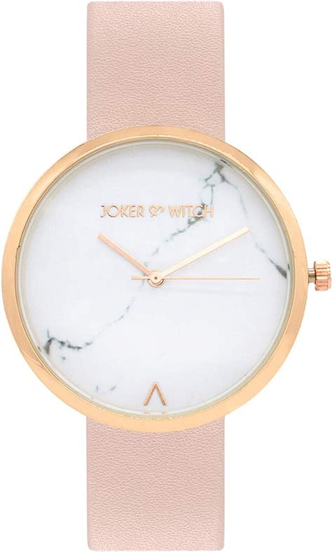 Joker & Witch Polyurethane Hailey White Dial Pink Pu Analogue Watch For ...