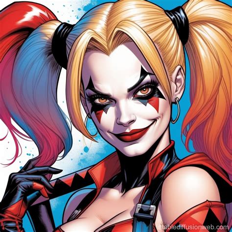 jaime pressly is harley quinn comics style Prompts | Stable Diffusion ...