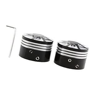 MILAAN CNC Aluminum Front Axle Cover Cap Nut Kit for Harley XL883 ...