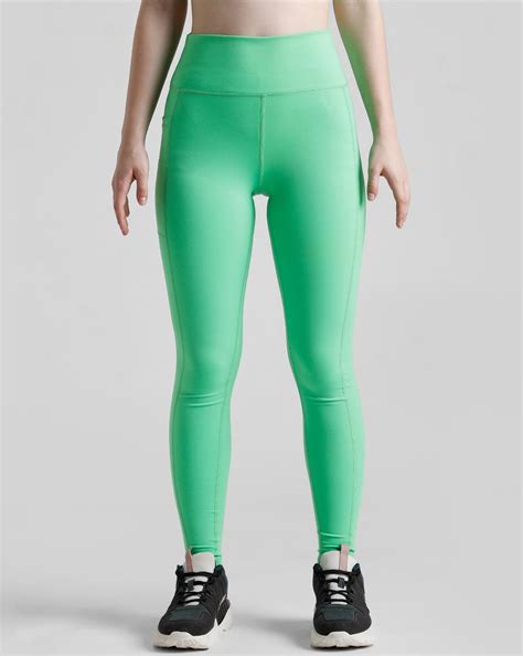 PLAY Green High Rise Training Tights