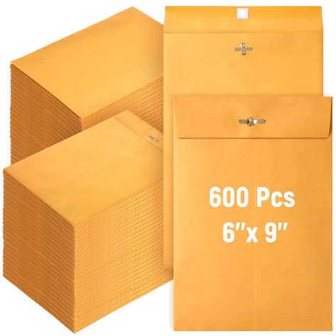Ctosree Clasp Envelopes Bulk Brown Kraft Catalog Envelopes with Clasp ...
