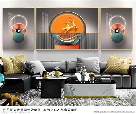 新中式北欧风格现代画客厅卧室艺术壁画走廊书房家居装饰画-阿里巴巴