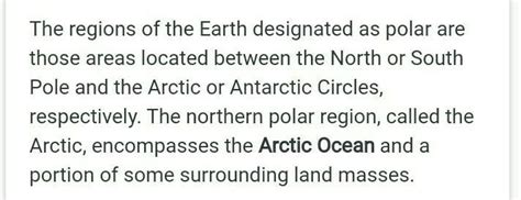 where is the polar region located - Brainly.in
