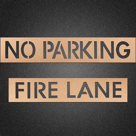 Tinlade 4 Fire Lane No Parking Pavement Word Letter India | Ubuy