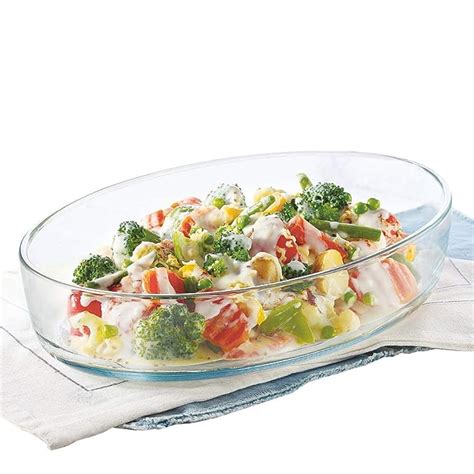 Borosil - Oval Baking Dish, 700 ml, Transparent – Fetch N Buy