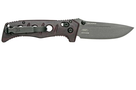 Benchmade 273BK-2201 Sibert Mini Adamas Burgundy Micarta, Cobalt Black ...