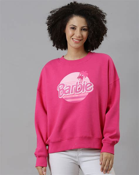 Barbie Pink Oversized Sweatshirt Women – Free Authority