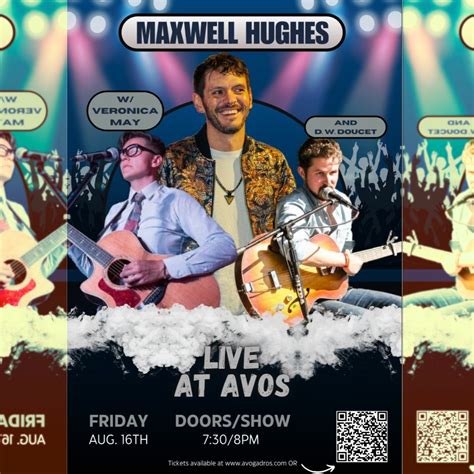 Maxwell Hughes w/Veronica May and D.W. Doucet, live at Avogadros ...