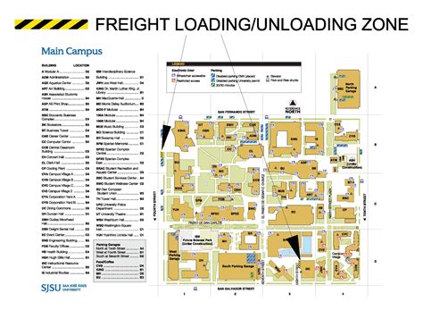SJSU Delivery Areas | Parking Services