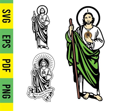 San Judas Tadeo SVG, Vector Sublimation, Cricut Files, St Jude, Layered ...